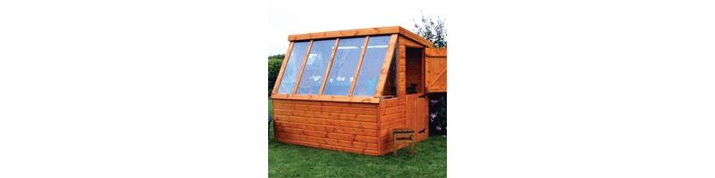 Solar Potting shed from shaws for sheds